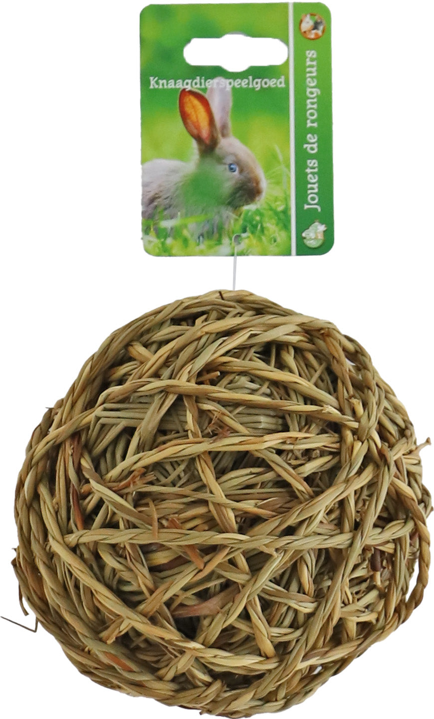 Boon knaagdierbal met bel natural, 14 cm.