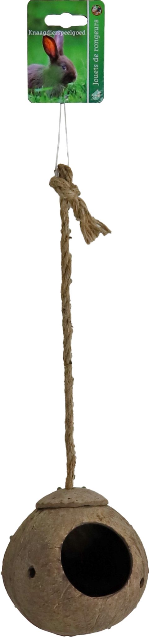 Boon knaagdierhuis kokosnoot + touw 37cm