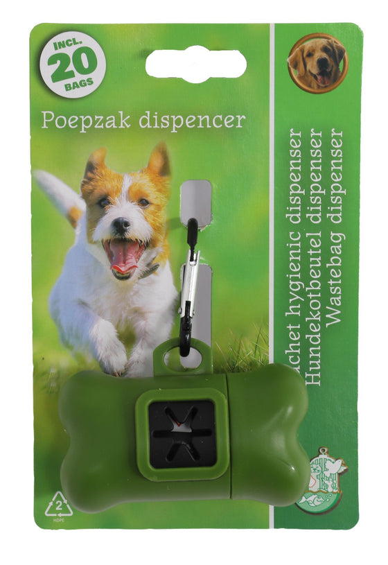 Boon poepzak dispenser bot inclusief 20 zakjes groen