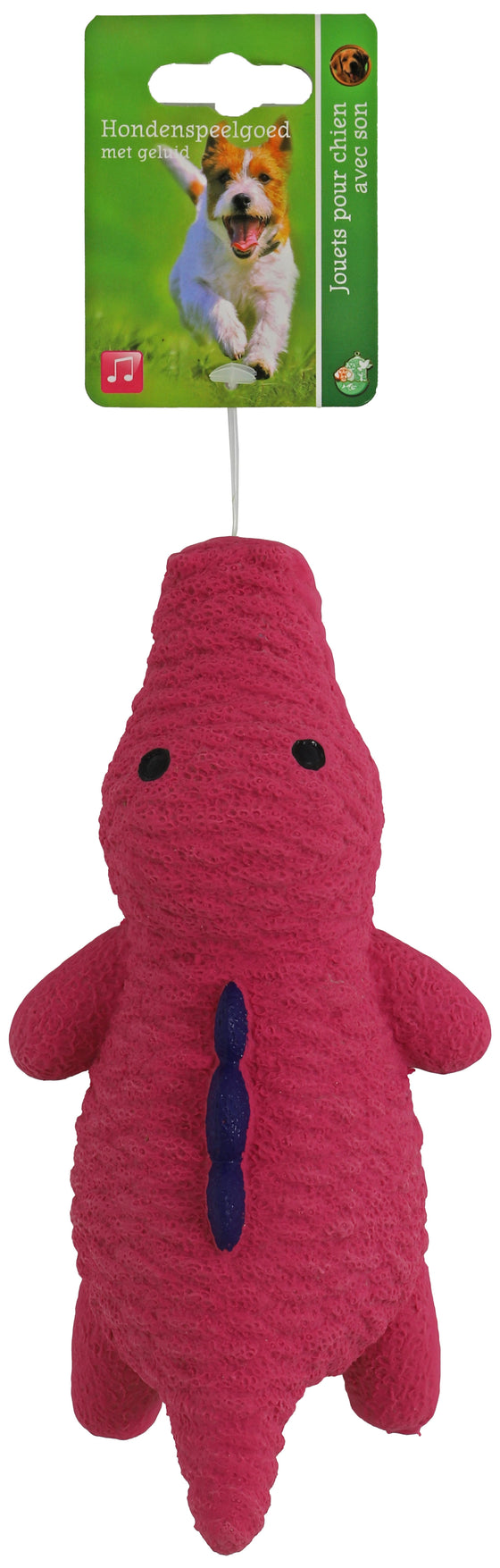 Boon hond speelgoed krokodil latex roze 20cm