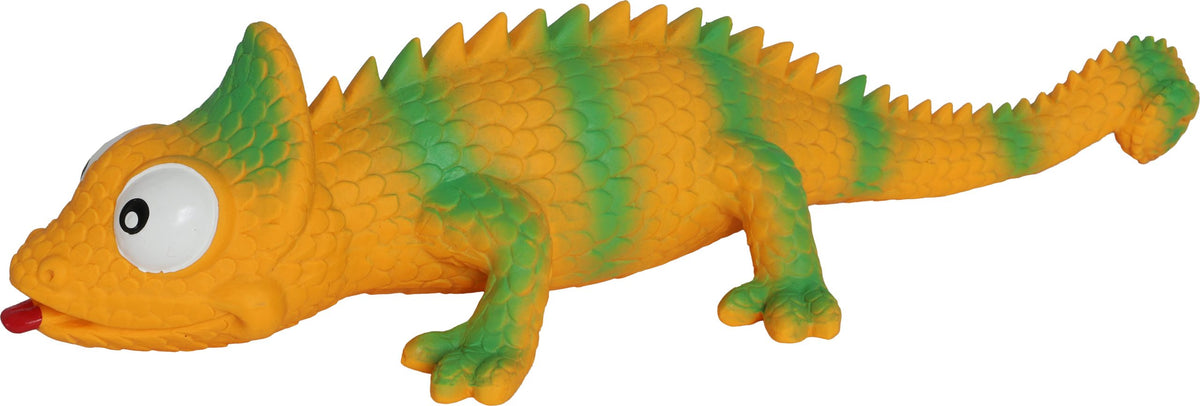 Boon hond speelgoed hagedis latex geel / groen 41cm