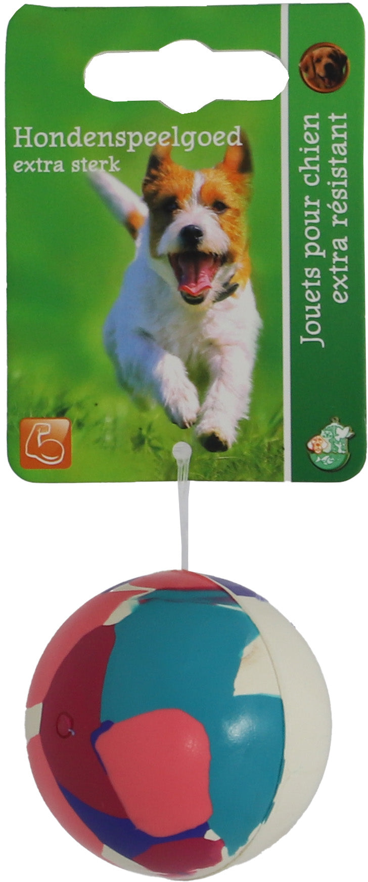 Boon hond speelgoed bal massief rubber 5cm
