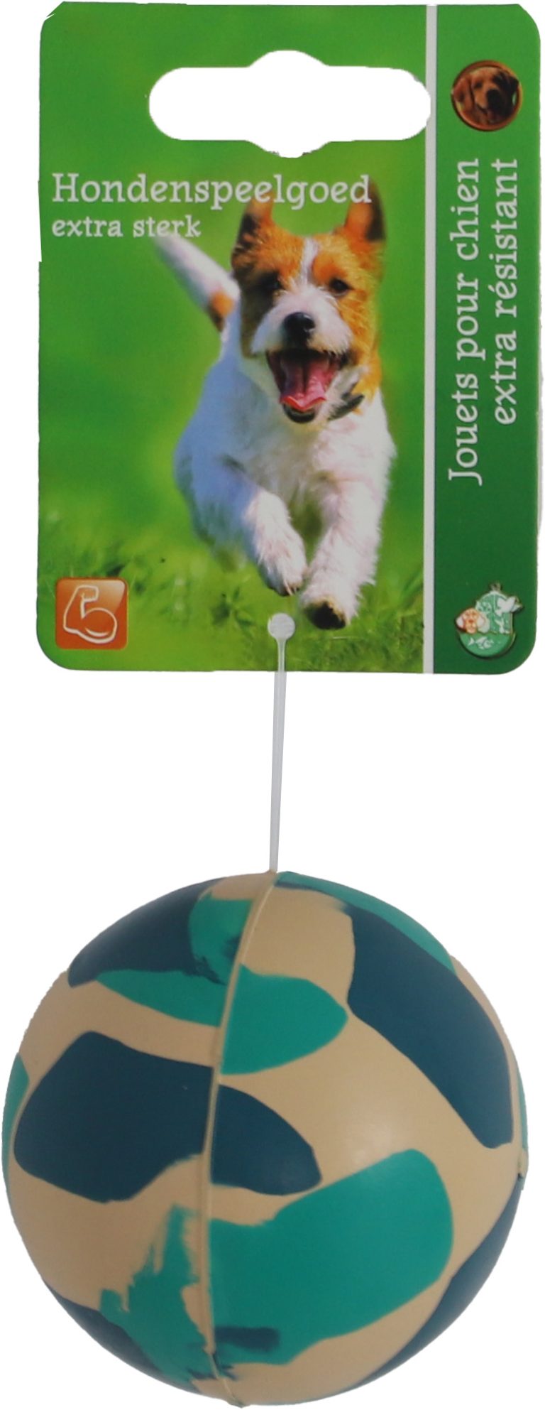 Boon hond speelgoed bal massief rubber 6cm