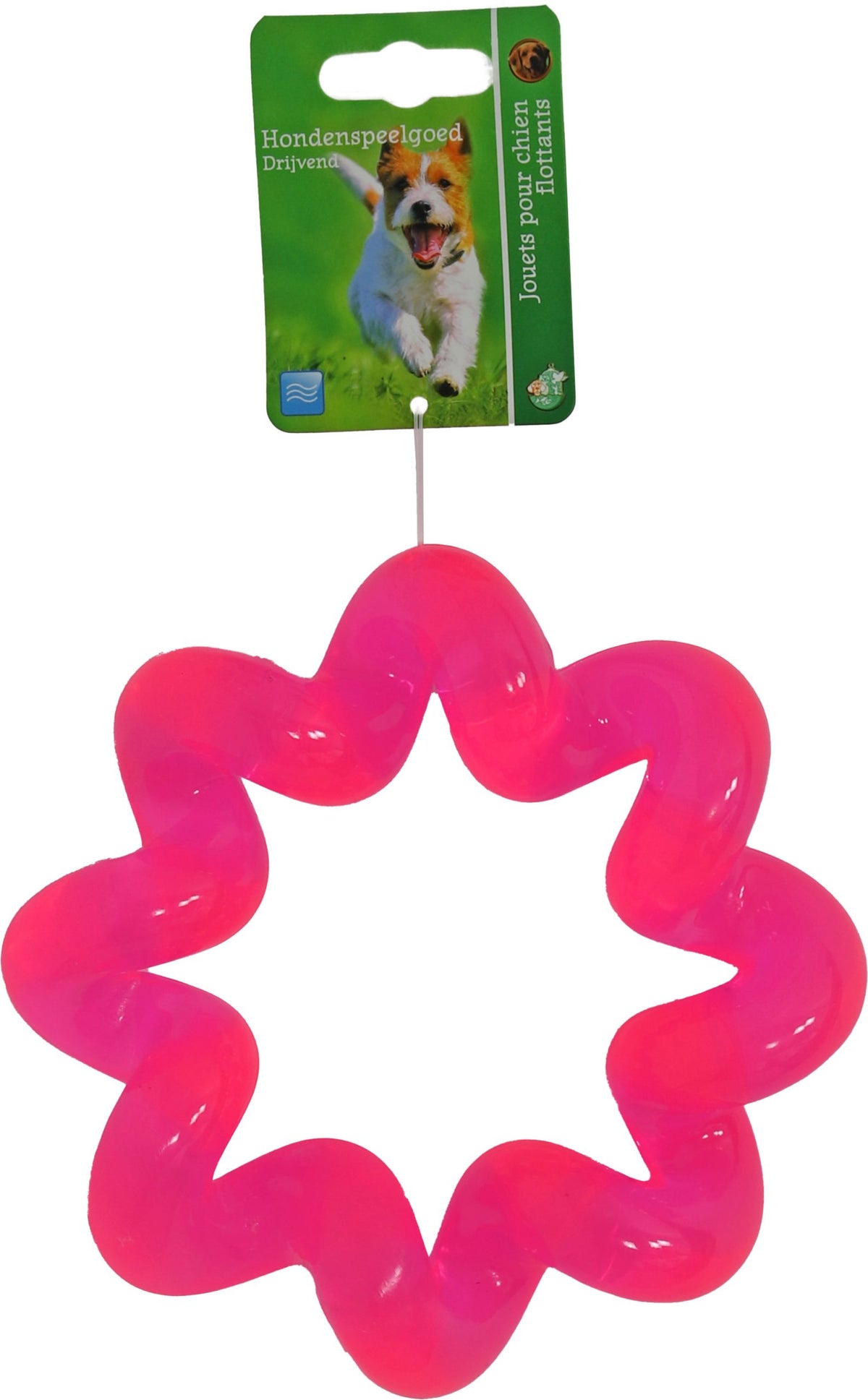 Boon hond speelgoed spiraalring tpr roze 16cm