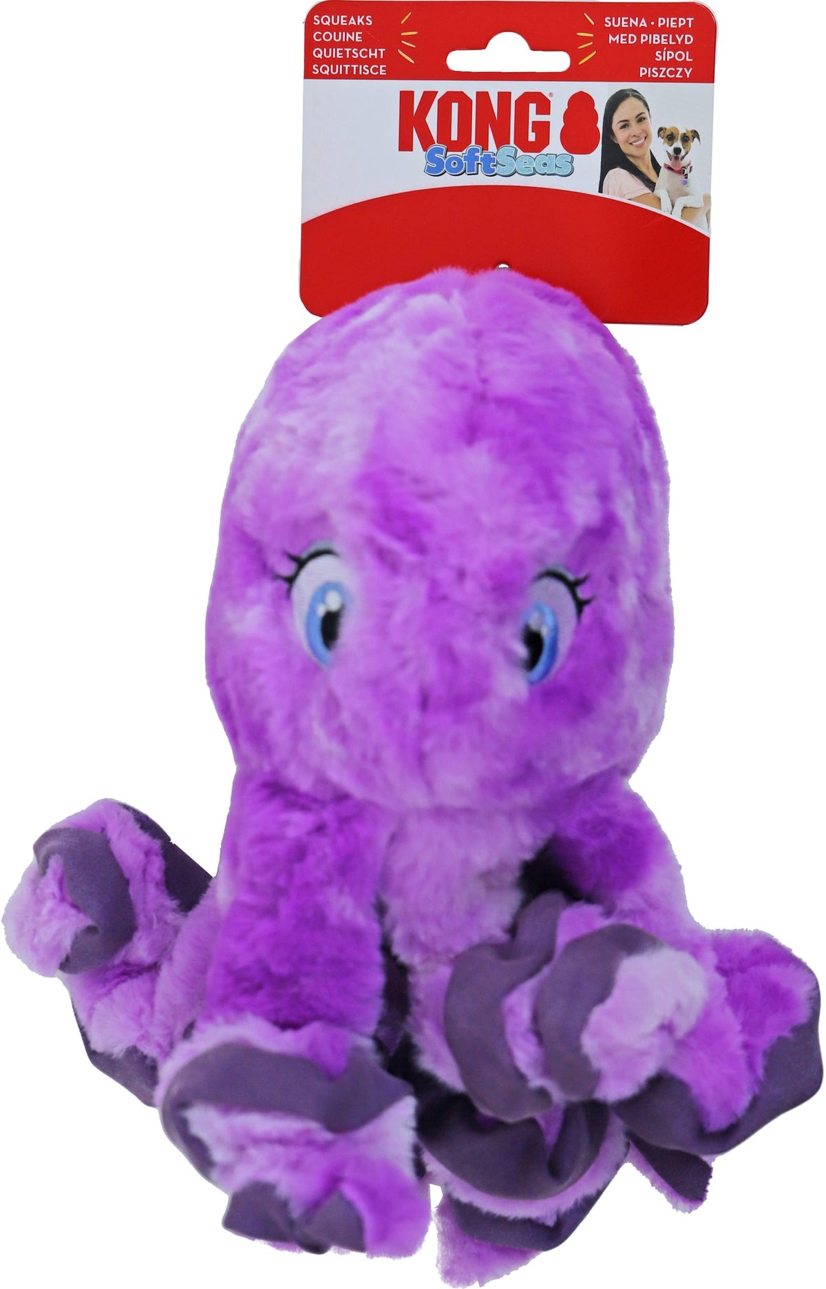 Kong hond Soft Seas octopus, large.