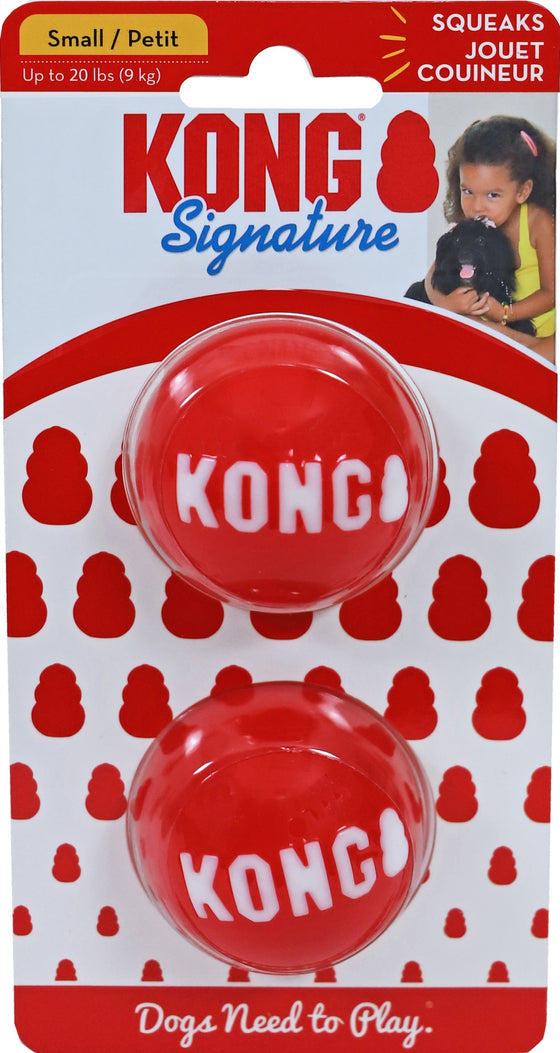 Kong hond Signature balls pak a 2 stuks, small.