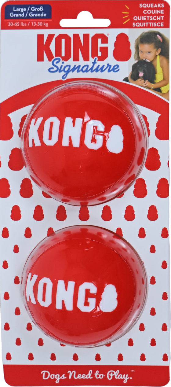 Kong hond Signature balls pak a 2 stuks, large.