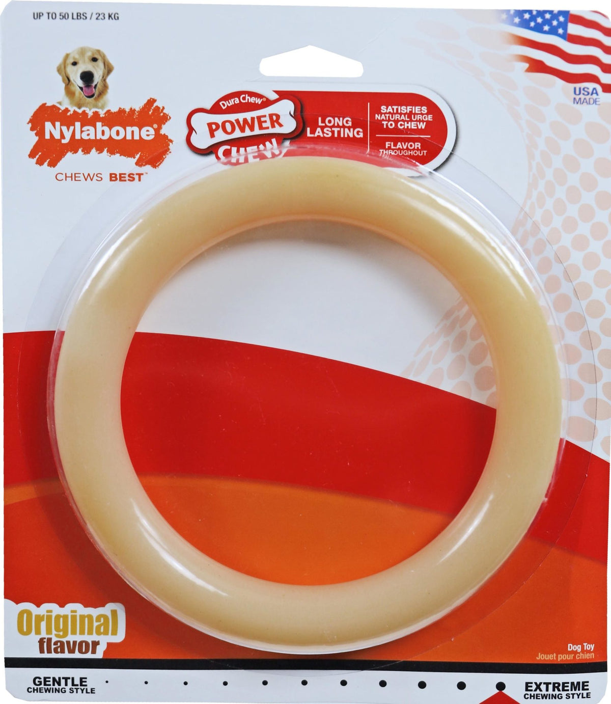 Nylabone Dura Chew ring, original. (N204)