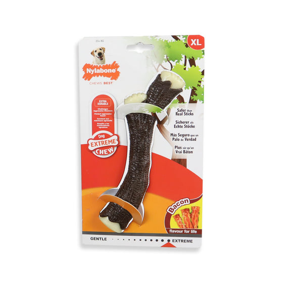 Nylabone Extreme chew wooden stick xl bacon
