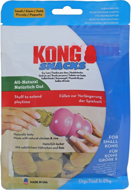 Kong hond Puppy Snacks kip/rijst, small 198 gram.