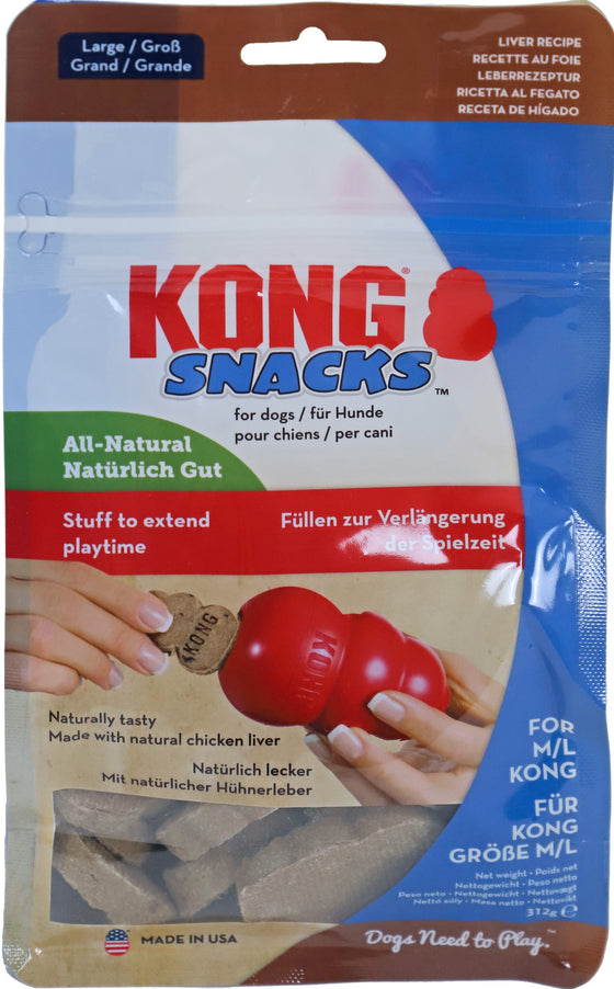 Kong hond Snacks lever, large 312 gram.