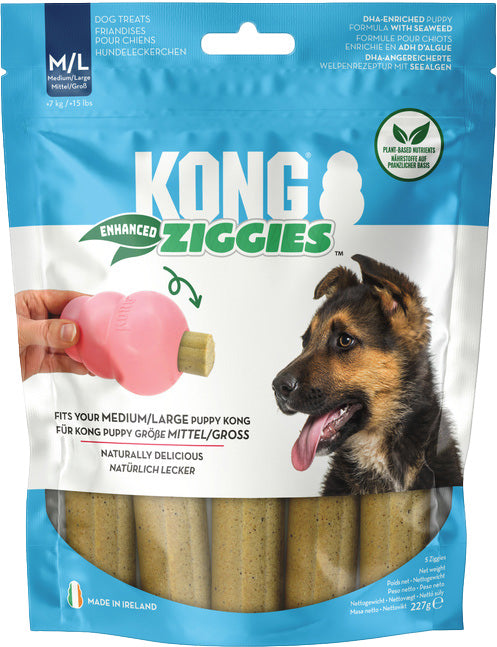 Kong ziggies enhanced puppy m/l 227 gram