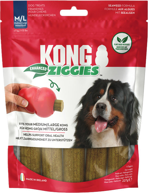 Kong ziggies enhanced m/l 227 gram