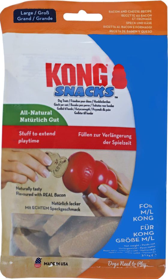 Kong hond Snacks bacon and cheese, large 312 gram.