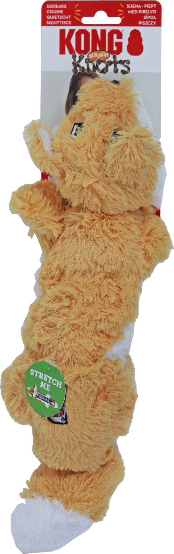 Kong hond Knots Scrunch vos, M/L.