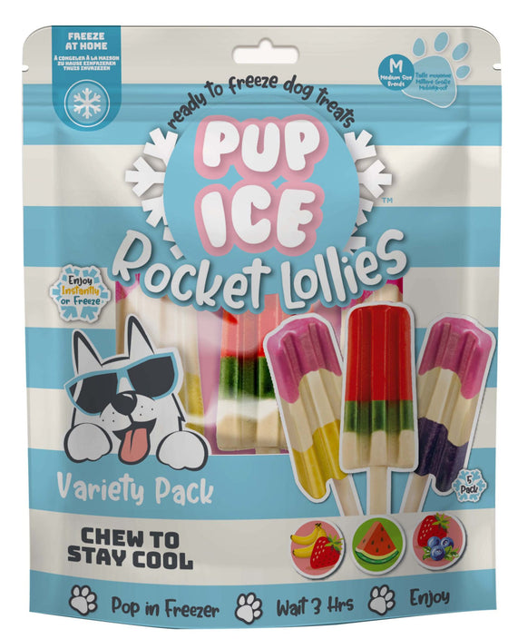 Pup ice hondenijs voordeelpak raketjes assorti pak a 5 stuks
