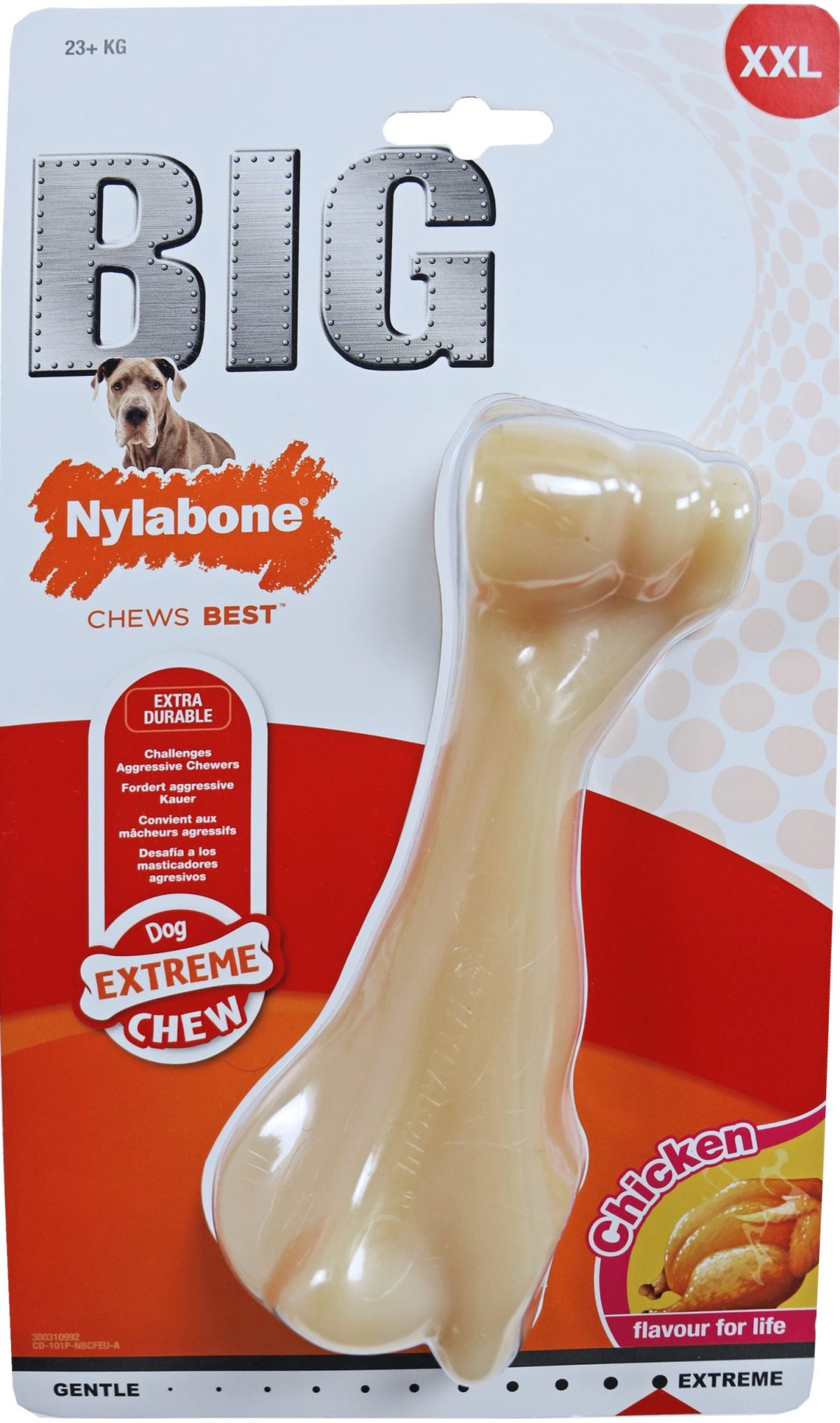 Nylabone Dura Chew Big beef bone kip, XXL. (NBC-101)