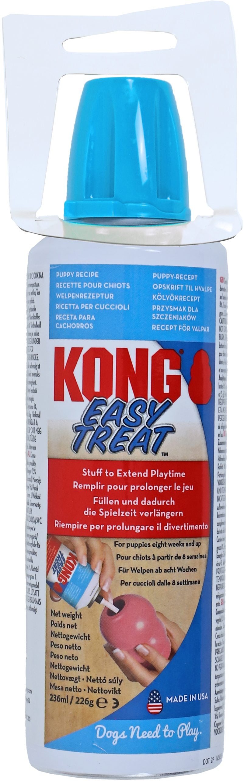 Kong hond Easy Treat spuitbus, Puppy pasta.