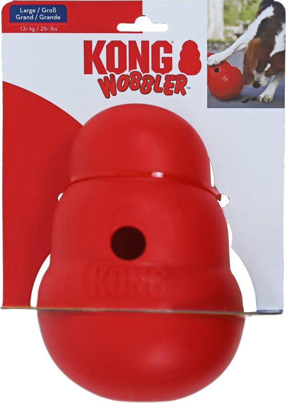 Kong hond Wobbler rood, large.