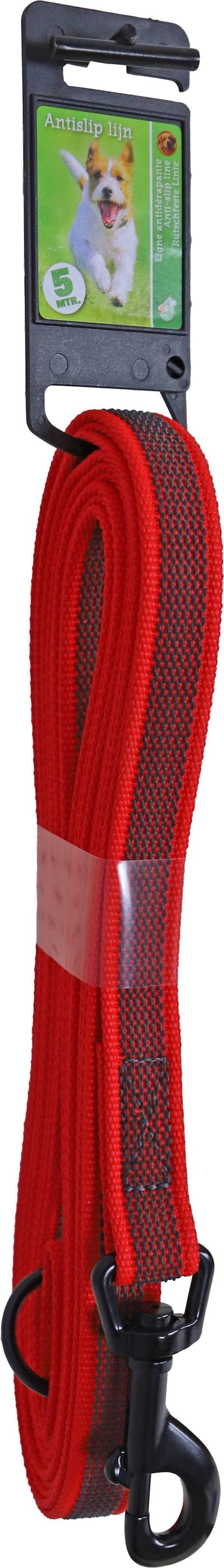 Boon lijn anti slip nylon rood 20mm/500cm