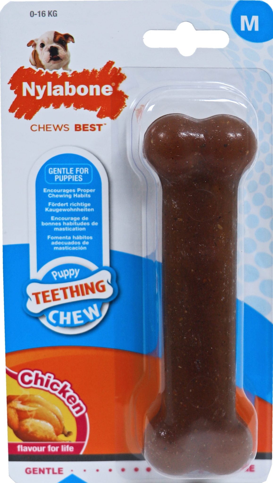 Nylabone Puppy Chew, bone wolf M. (N215P)