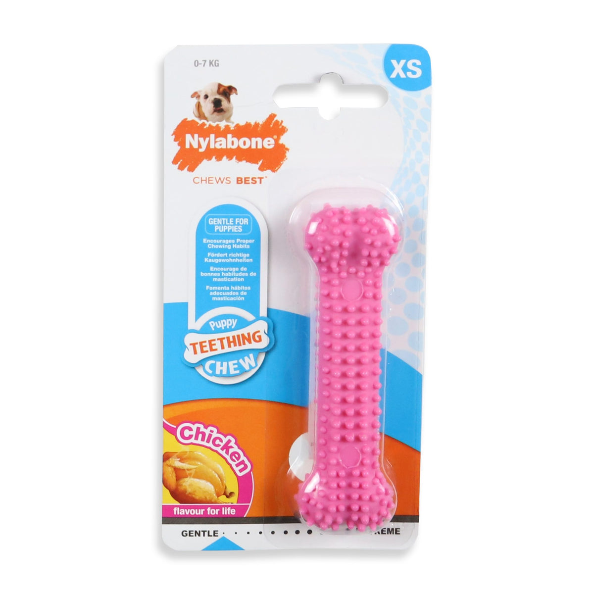Nylabone Puppy dental bone xs kip roze