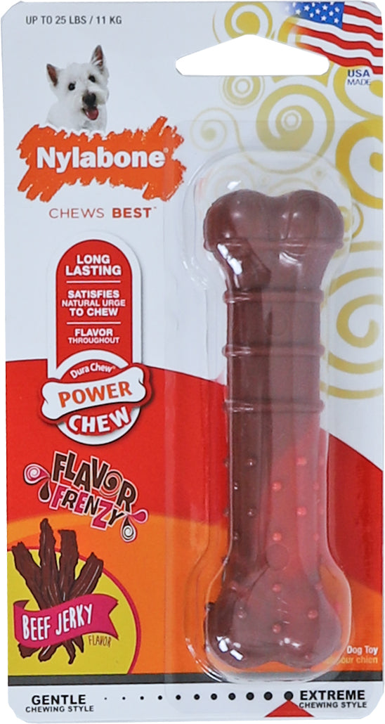 Nylabone Dura Chew bot beef jerky, regular. NBJ102