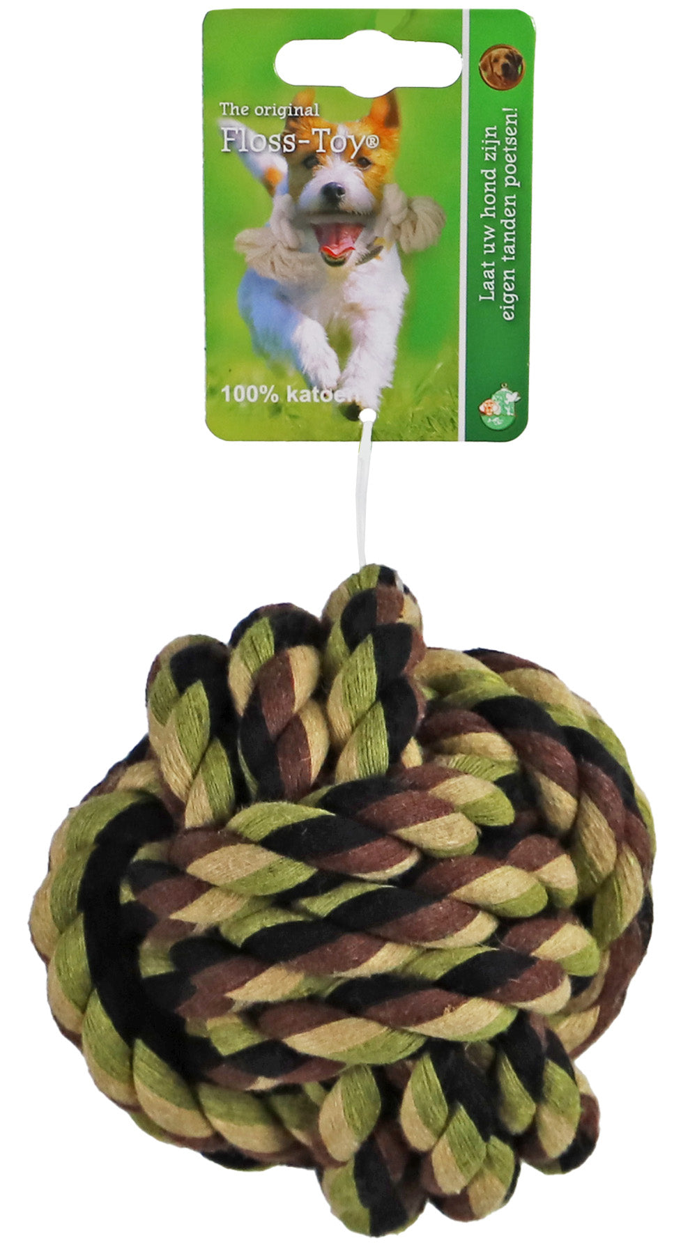 Boon touwbal katoen 7,5 cm camouflage