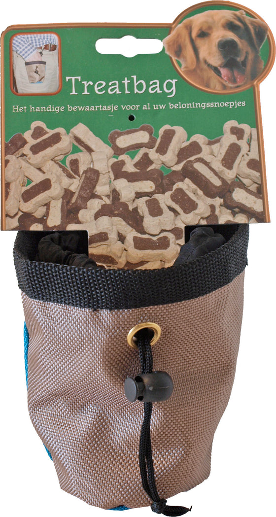 Nylon treat bag op kaart, 12×9 cm.