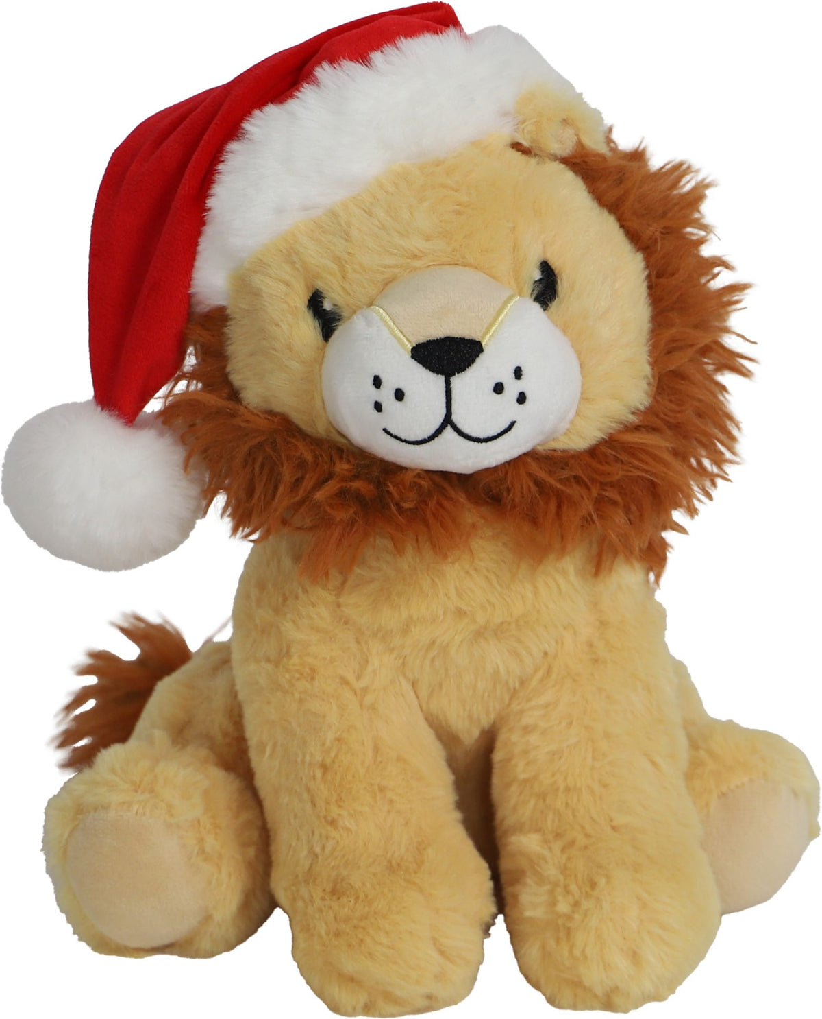 Boon hond kerstspeelgoed leeuw+piep bruin 25cm