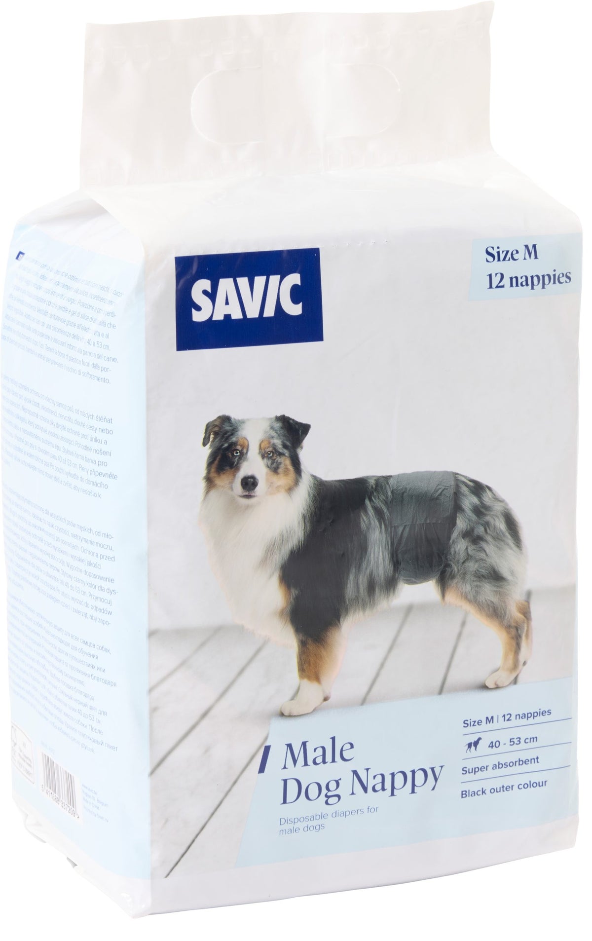 Savic male dog nappy M 40-53cm pak a 12 stuks
