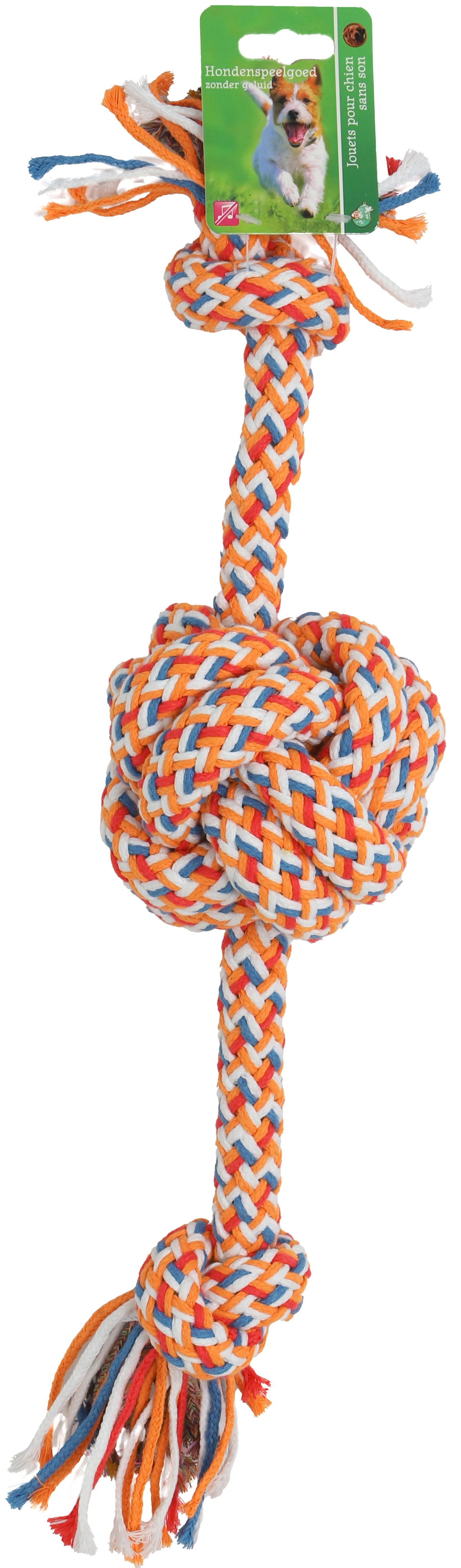 Boon hond speelgoed knoopbal + 2 knopen 48cm