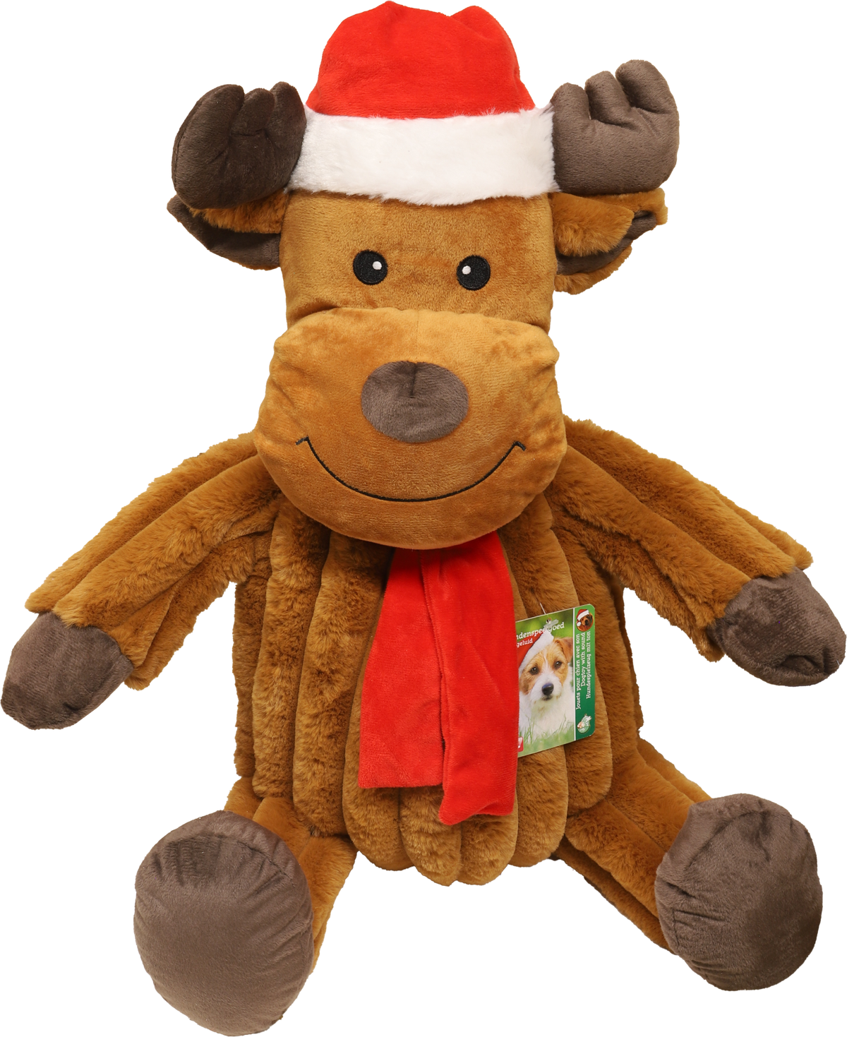 Boon hond speelgoed rudy het rendier corduroy+piep xxl 90cm