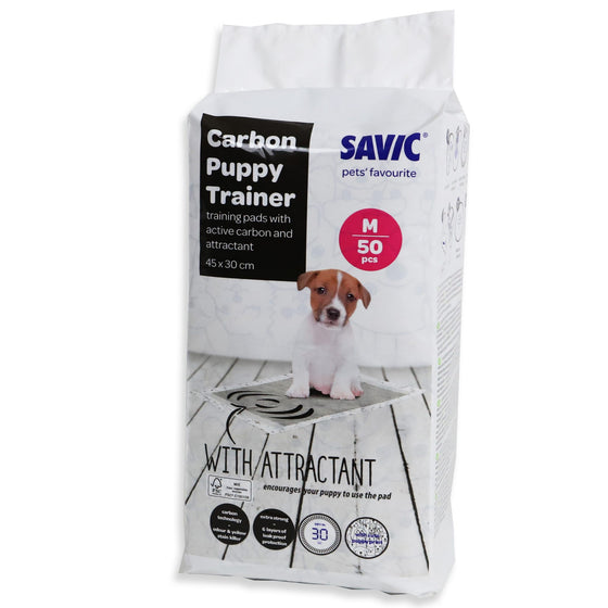 Savic puppytrainer carbon M 45×30 cm pak a 50 stuks