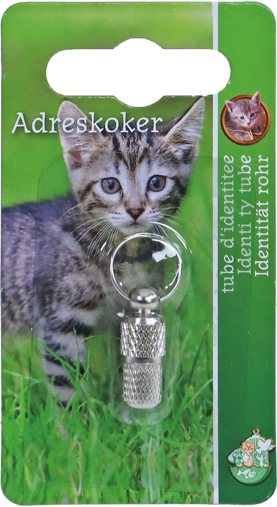 Boon adreskoker poes chroom, 22 mm op blister.
