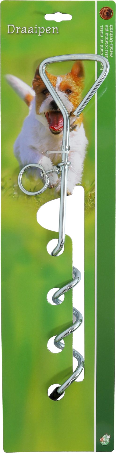 Boon draaipen glans verzinkt, 40 cm.