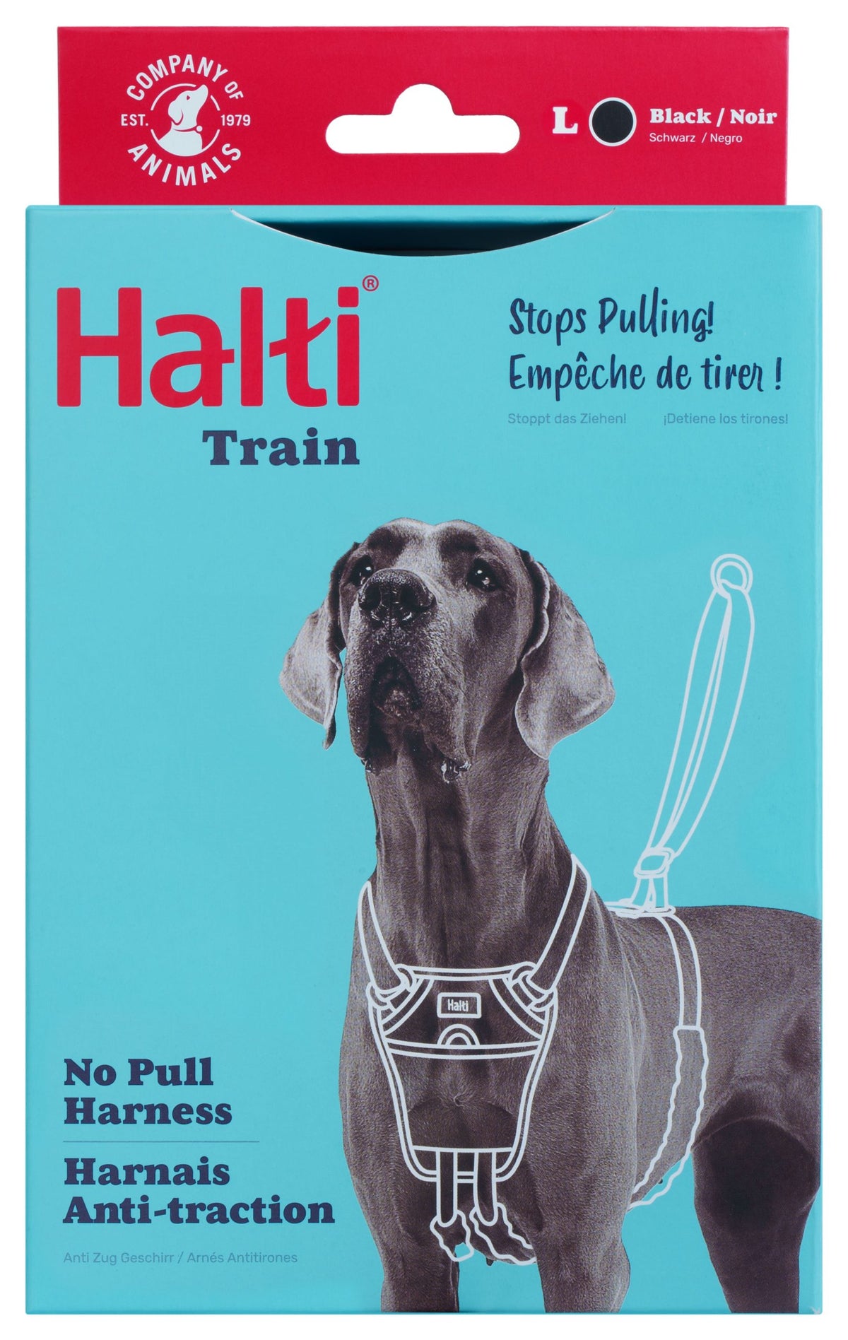 Company of animals halti no pull harness zwart large