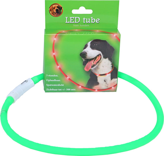 Boon LED tube verstelbaar groen 20-70 cm, USB oplaadbaar.
