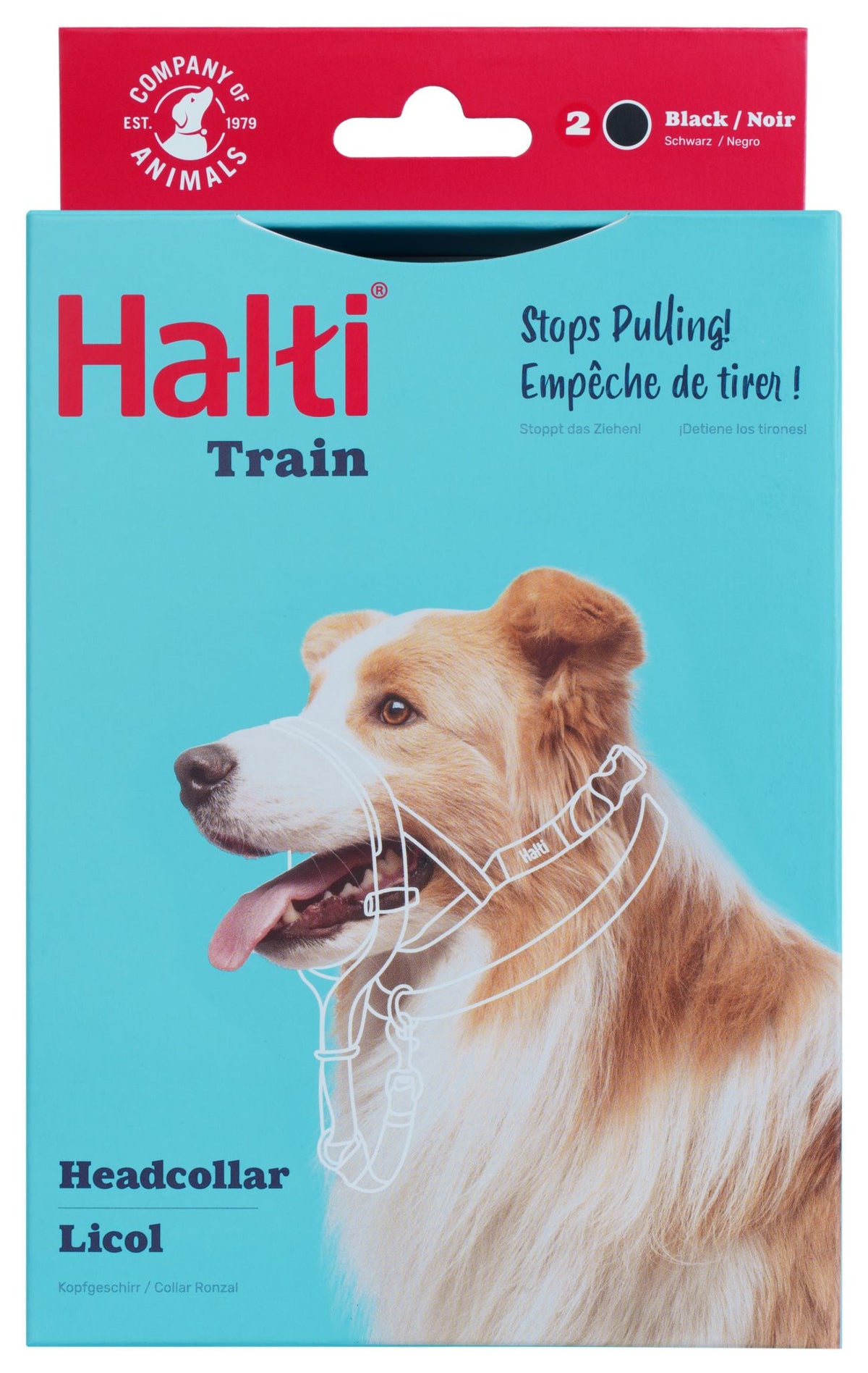 Company of animals halti zwart nr 2