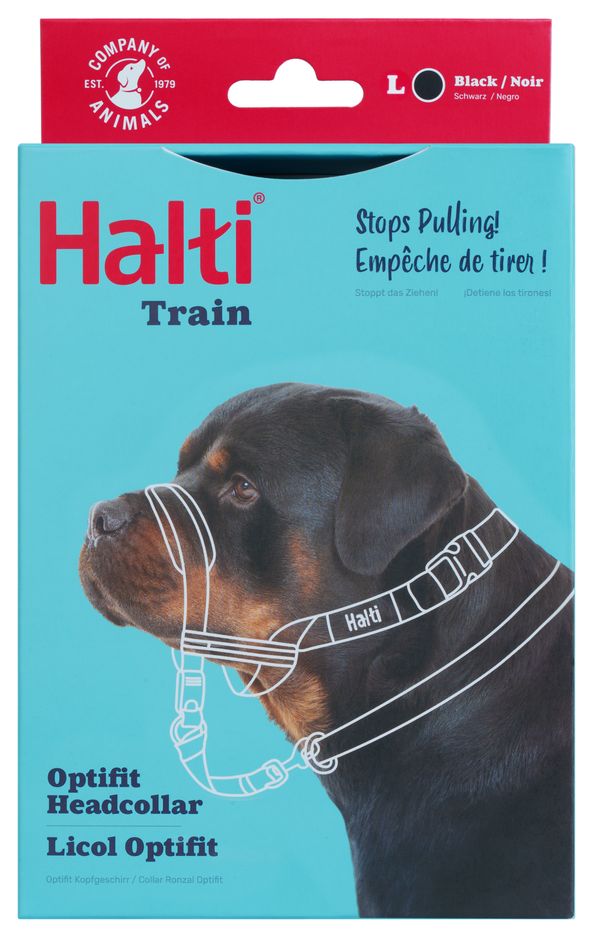 Company of animals halti optifit zwart large