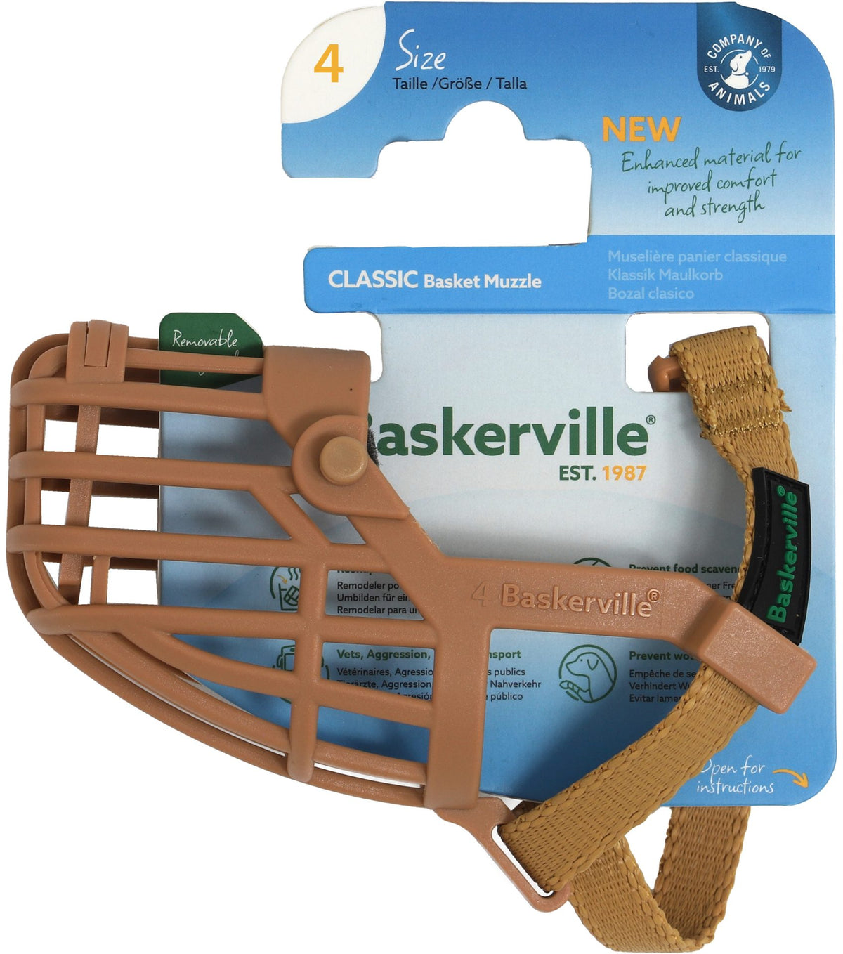 Company of animals muilkorf baskerville classic muzzle nr 4