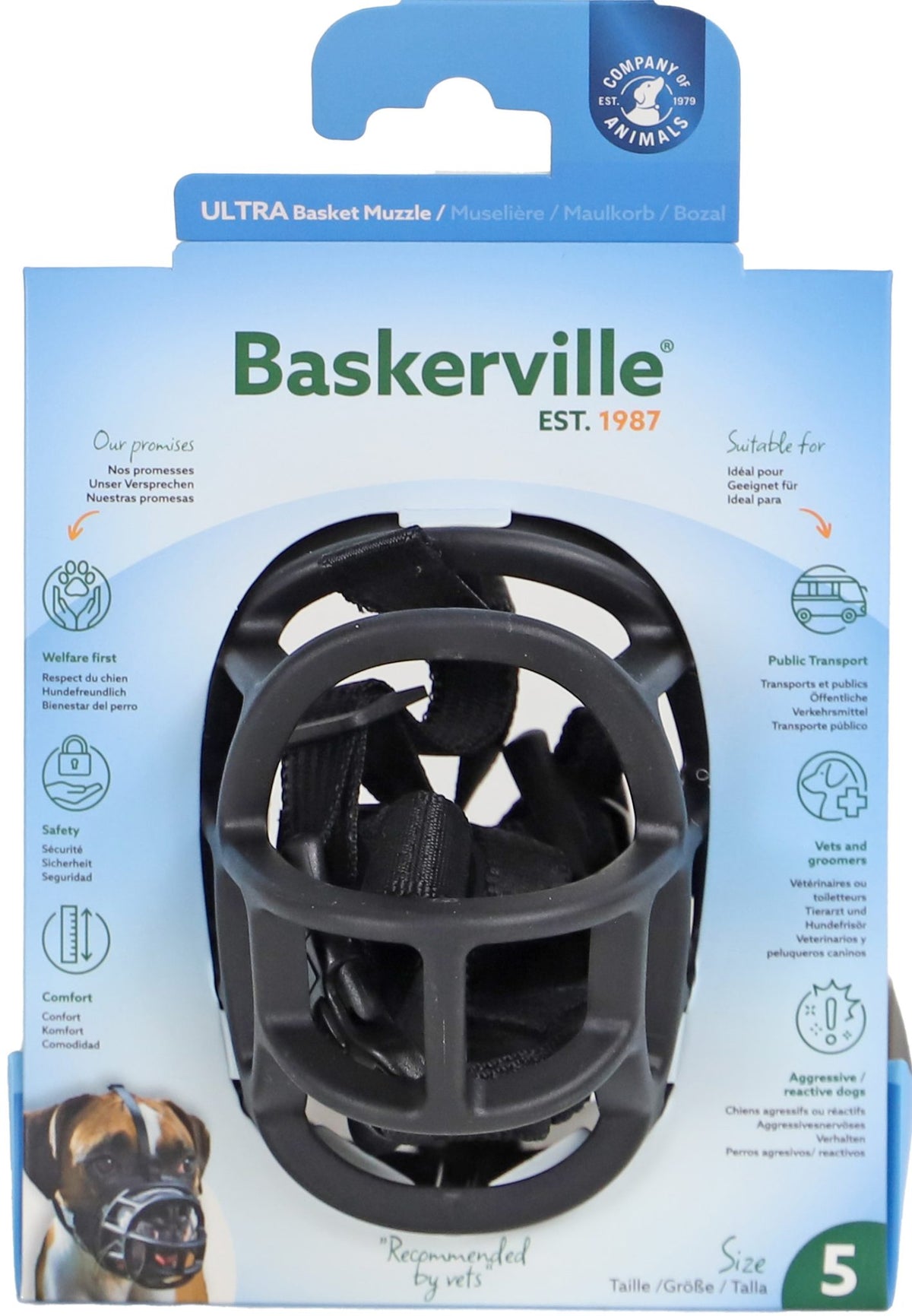 Company of animals muilkorf baskerville ultra muzzle nr 5
