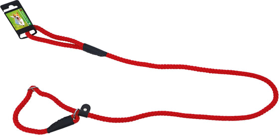 Boon Dog fashion Retrieverlijn met dubbele stop rond 1.0 cm x 150 cm, rood.