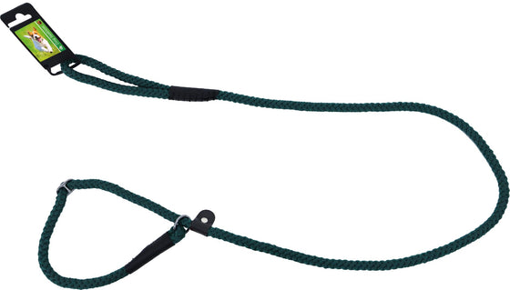 Boon Dog fashion Retrieverlijn met dubbele stop rond 1.0 cm x 150 cm, groen.