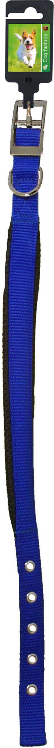 Boon Dog fashion halsband nylon “SP” dubbel blauw, 20 mm x 50 cm.