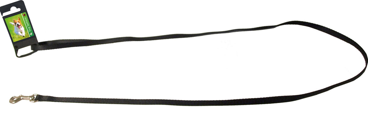 Boon Dog fashion lijn nylon enkel 10 mm x 130 cm, zwart.