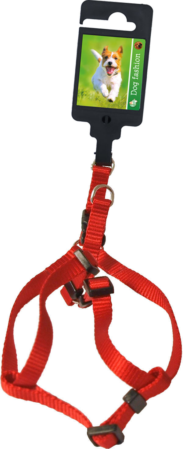 Boon Dog fashion BH-tuig nylon 10 mm x H25-B35 cm, rood.