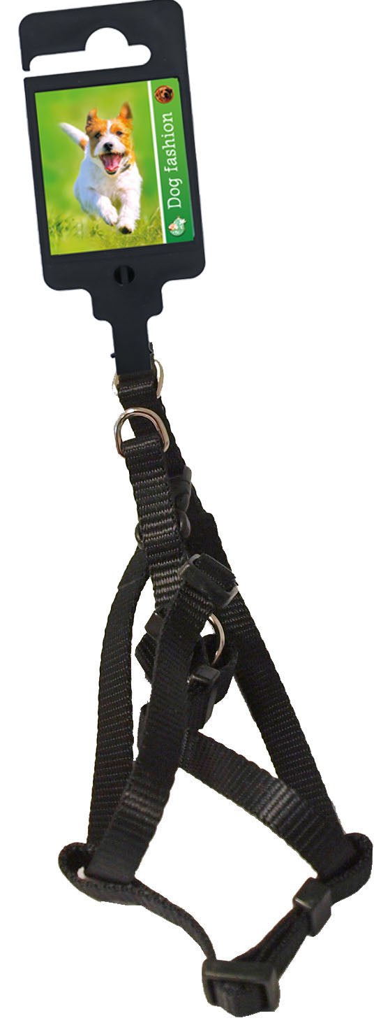 Boon Dog fashion BH-tuig nylon 10 mm x H25-B35 cm, zwart.
