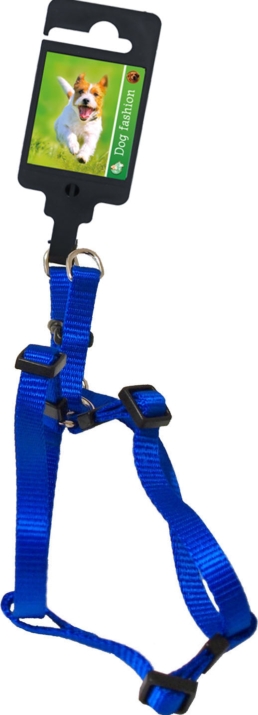 Boon Dog fashion BH-tuig nylon 10 mm x H25-B35 cm, blauw.