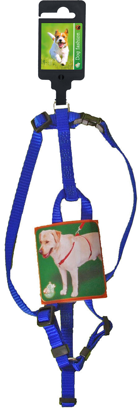 Boon Dog fashion BH-tuig nylon 10 mm x H35-B45 cm, blauw.